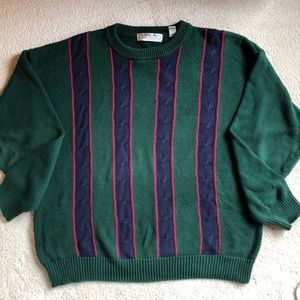 JOHN ASHFORD Vintage Cable Knit Sweater